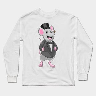 Mouse as Groom with Ribbon Long Sleeve T-Shirt